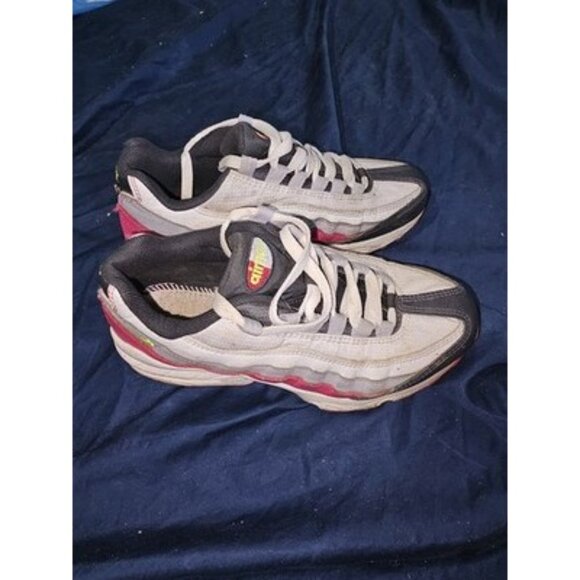 Nike Air Max 95 Rush Pink Volt Size 5Y Black Anthracite White - Picture 5 of 6